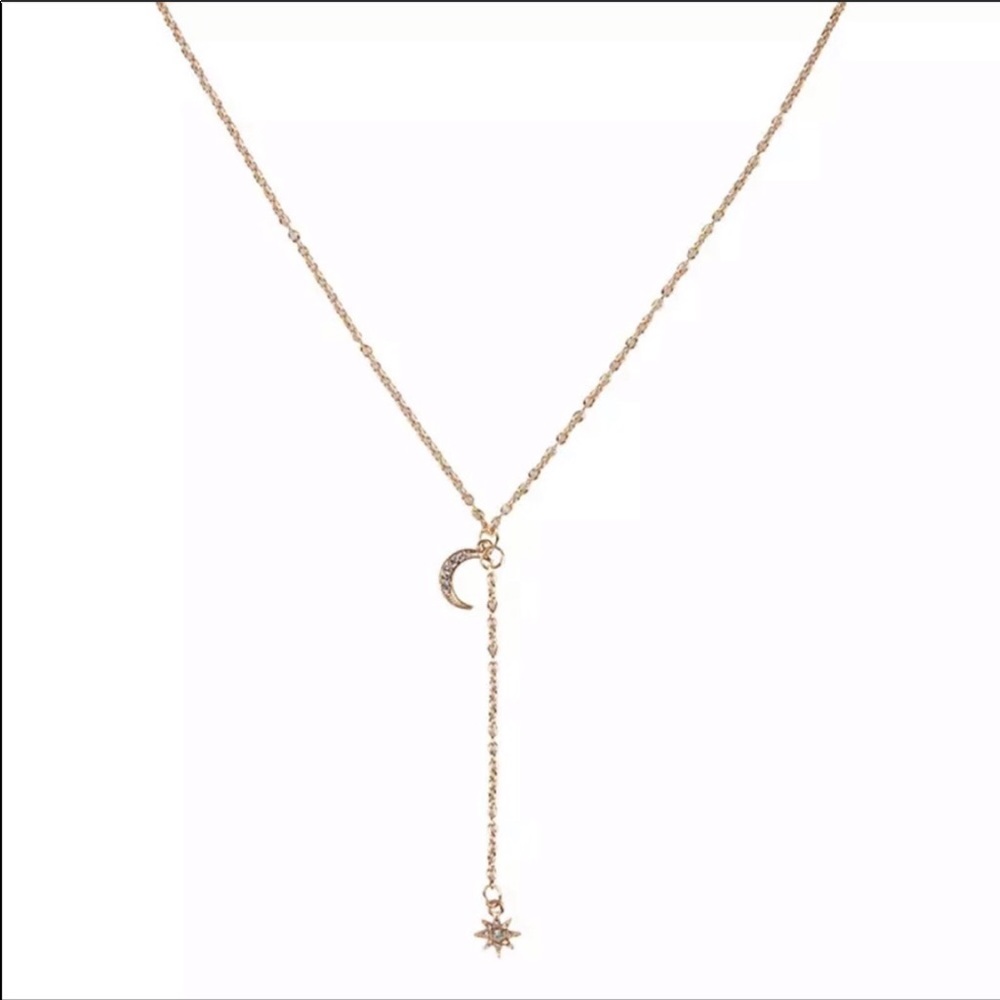 • Lindsay • Moon + Star Necklace - Picture 3 of 3